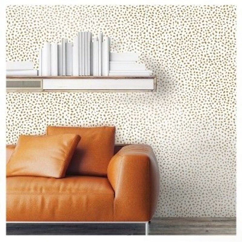 Opal House Gold and White Stick and Peel Wallpaper Roll - Picture 3 of 6